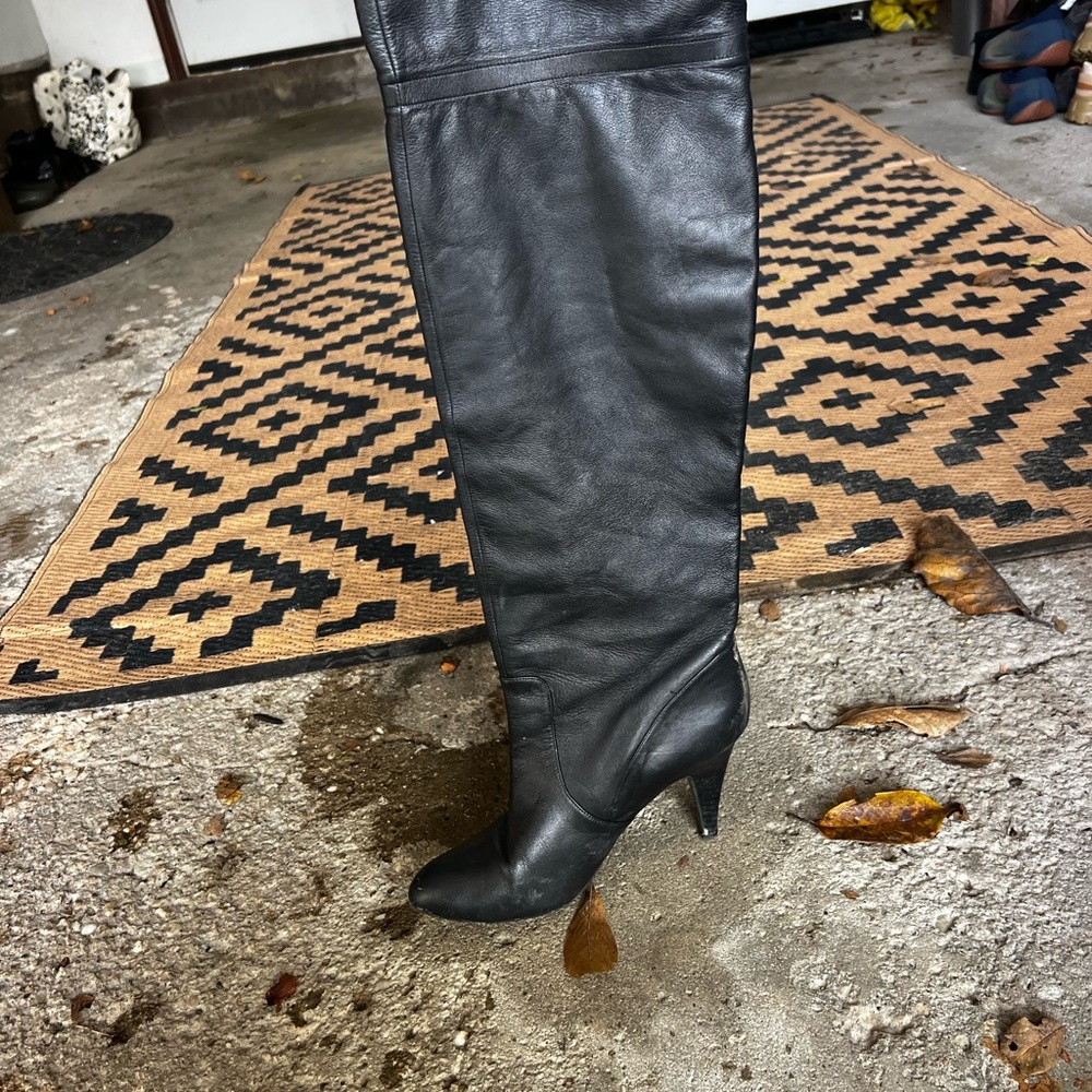 Marc Fisher Black Over the Knee Boots